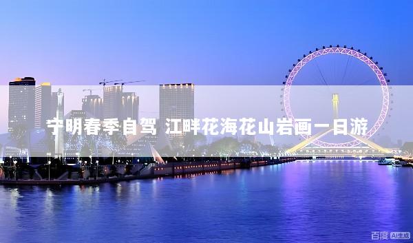 宁明春季自驾 江畔花海花山岩画一日游
