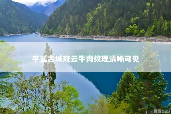 平遥古城冠云牛肉纹理清晰可见