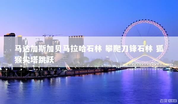 马达加斯加贝马拉哈石林 攀爬刀锋石林 狐猴尖塔跳跃