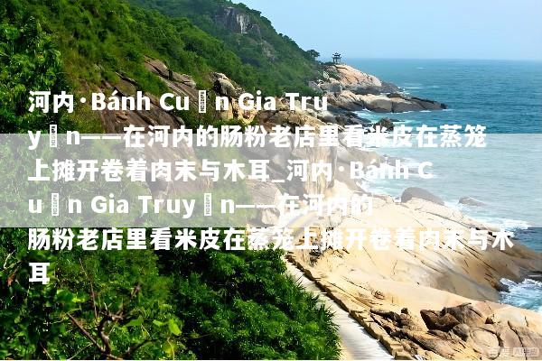 河内·Bánh Cuốn Gia Truyền——在河内的肠粉老店里看米皮在蒸笼上摊开卷着肉末与木耳_河内·Bánh Cuốn Gia Truyền——在河内的肠粉老店里看米皮在蒸笼上摊开卷着肉末与木耳